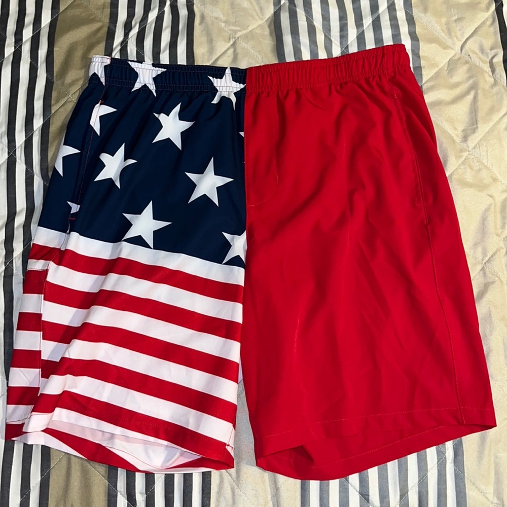 USA Red,White, and Blue Swim Shorts